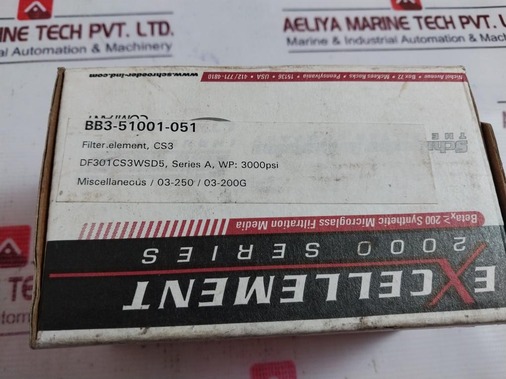 Schroeder Cz3 Hydraulic Filter Element Betax 200 Synthetic Microglass