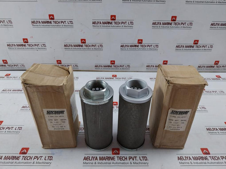 Schroeder Ss-1.5-100-3 Filter Suction Straner Strainer 1-800-722-4810 30198388