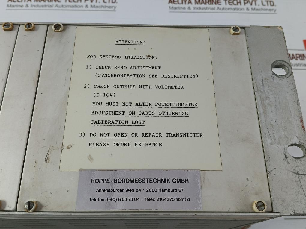 Schroff 31061-038 Torsionmeter System Unit 0-10V 220V 240V 0,8A 48-62 Hz