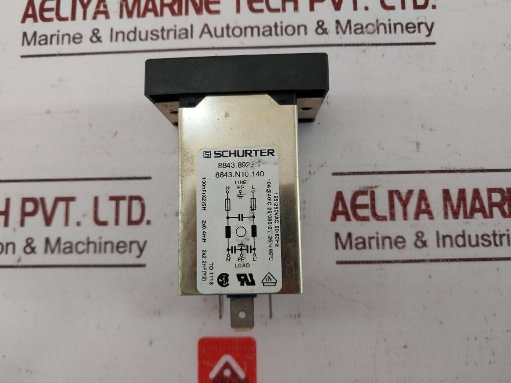 Schurter 8843.8923.1 Power Entry Connector Receptacle Male Module Flange