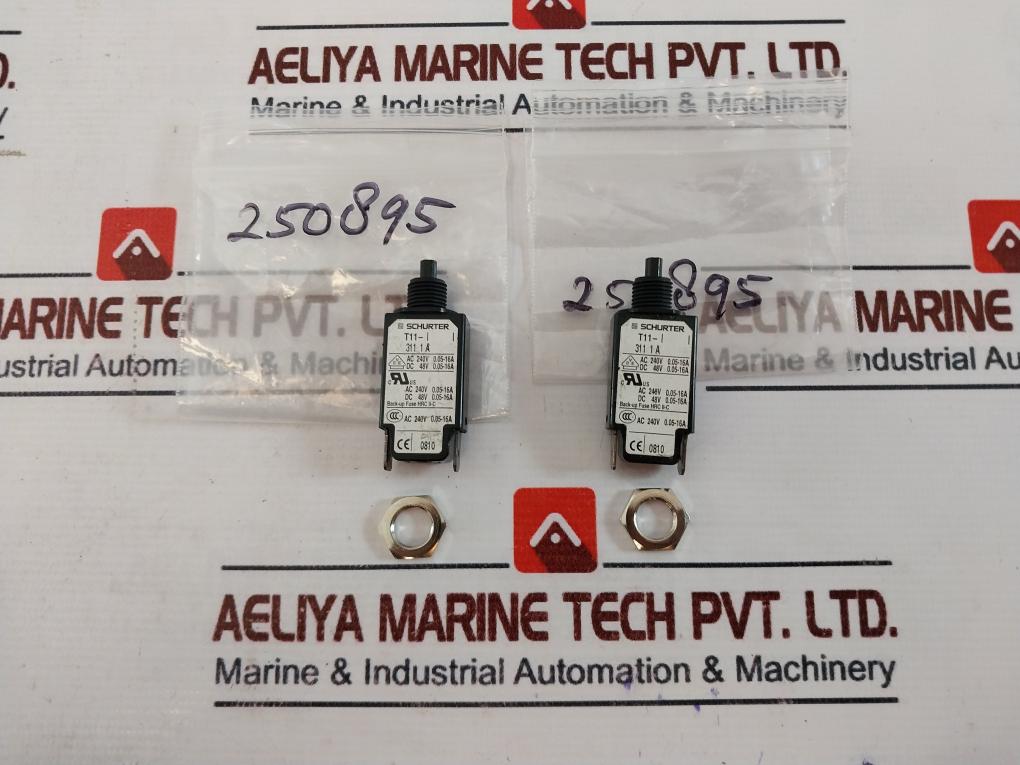 Schurter T11-311 1 A Thermal Circuit Breaker 240VAC 0.05A-16A