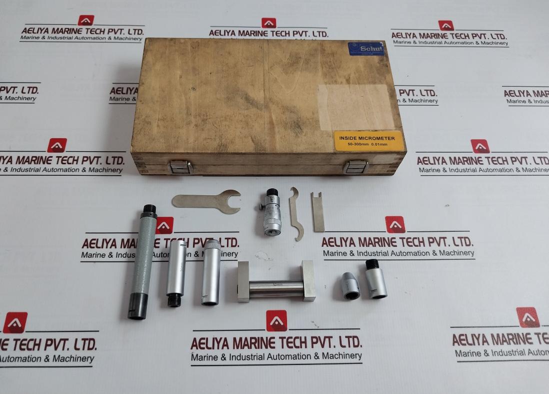 Schut Inside Micrometer Set 50-300Mm 0.01Mm 50Mm 100Mm 25Mm 13Mm