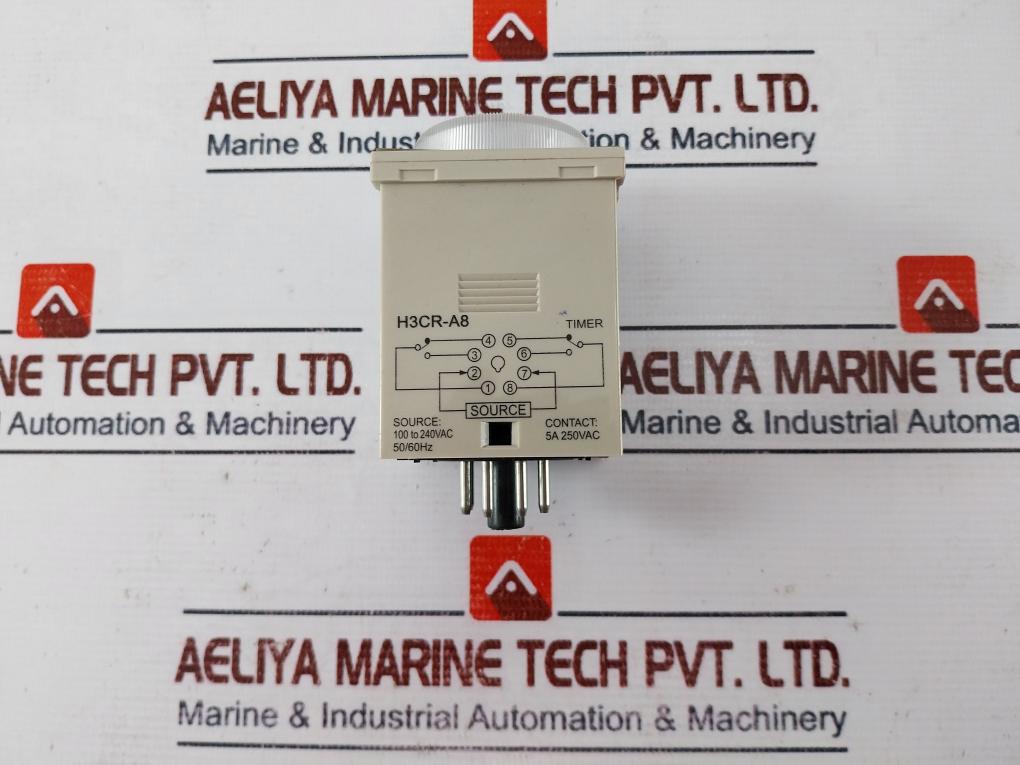 Schwan H3Cr-a8 Solid State Multifunction Timer Dpdt 100 To 240 Vac 50/60Hz