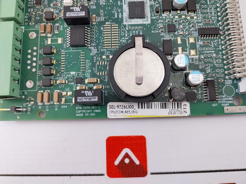 Schweitzer Engineering Laboratories Sel-9726L100 Cpu/Com Module Revision C
