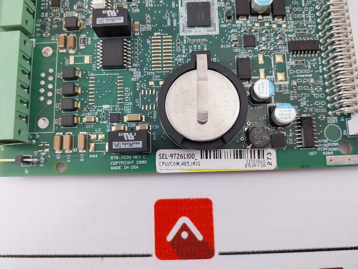 Schweitzer Engineering Laboratories Sel-9726L100 Cpu/Com Module Revision C