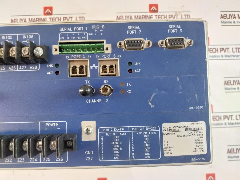 Schweitzer SEL-311L Protection and Automation System 0311L13EE4213X5XX