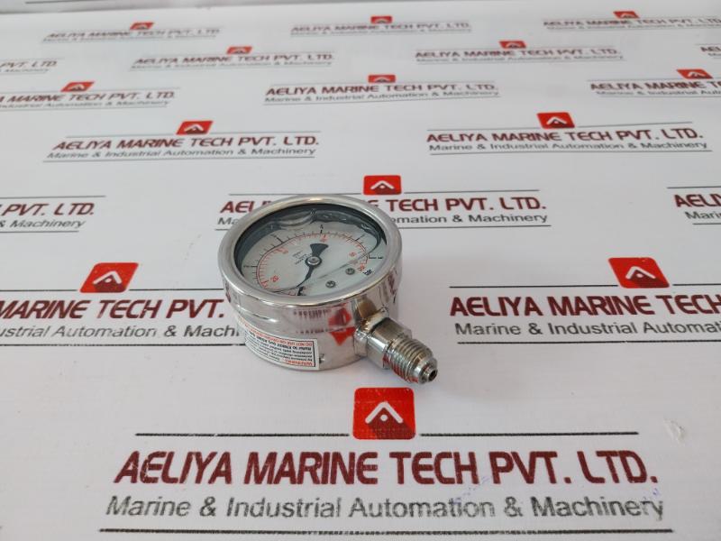 Scotts En 837-1 Pressure Gauge Socket & Tube 0-6 Bar 0-90 Psi 644.11.19.003