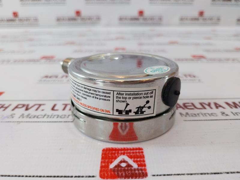 Scotts En 837-1 Pressure Gauge Socket & Tube 0-6 Bar 0-90 Psi 644.11.19.003