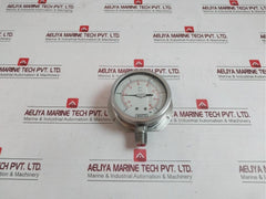 Scotts En 837-1 Pressure Gauge Socket Tube 0590Pg120988 -15 To 60 Psi Aisi 316L