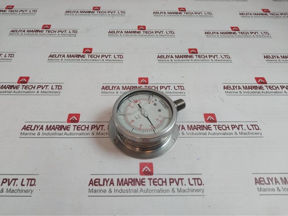 Scotts En 837-1 Pressure Gauge Socket Tube 0590Pg120988 -15 To 60 Psi Aisi 316L