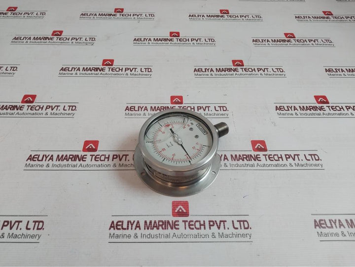 Scotts En 837-1 Pressure Gauge Socket Tube 0590Pg120988 -15 To 60 Psi Aisi 316L