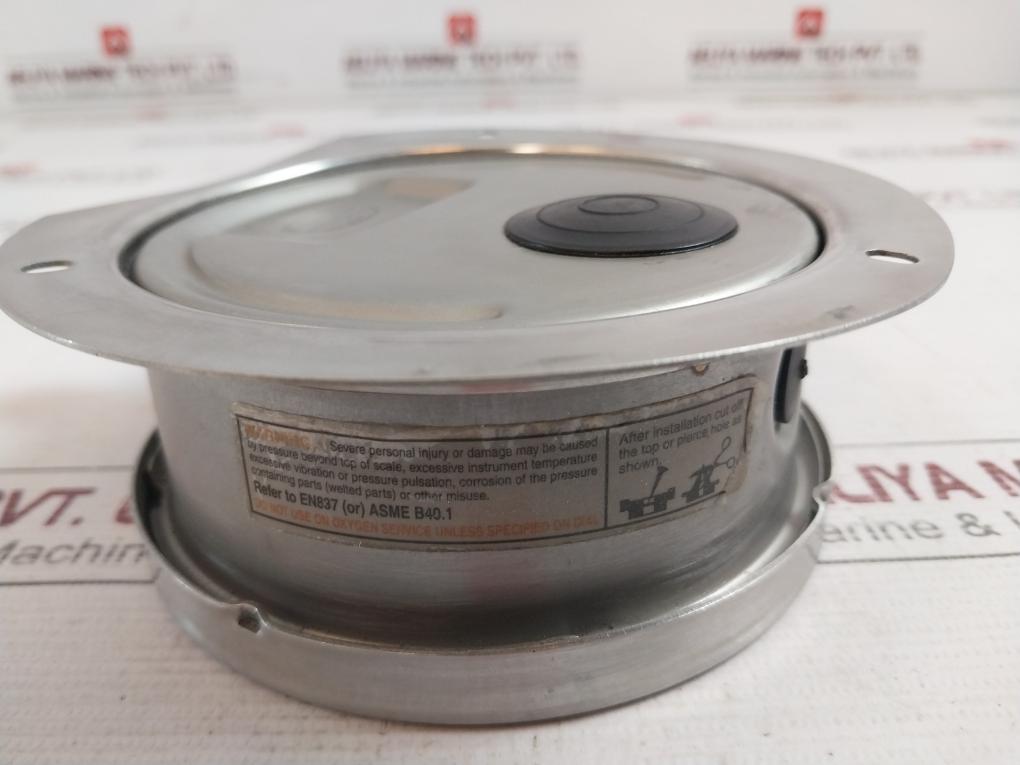 Scotts En 837-1 Pressure Gauge Socket Tube 0590Pg120988 -15 To 60 Psi Aisi 316L