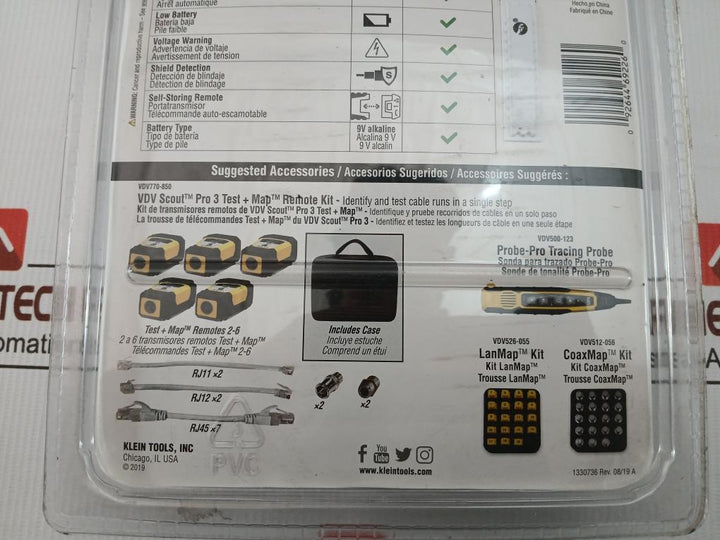 Scout Pro 3 Cable Tester Kit Vdv501-851 Klein Tools