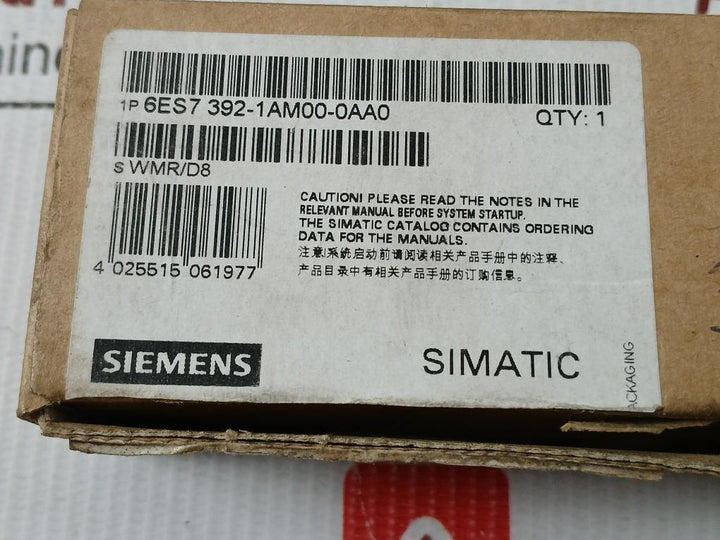 Screw Connector Terminal Module 6Es7 392-1Am00-0Aa0 Siemens 0.4-0.7Nm
