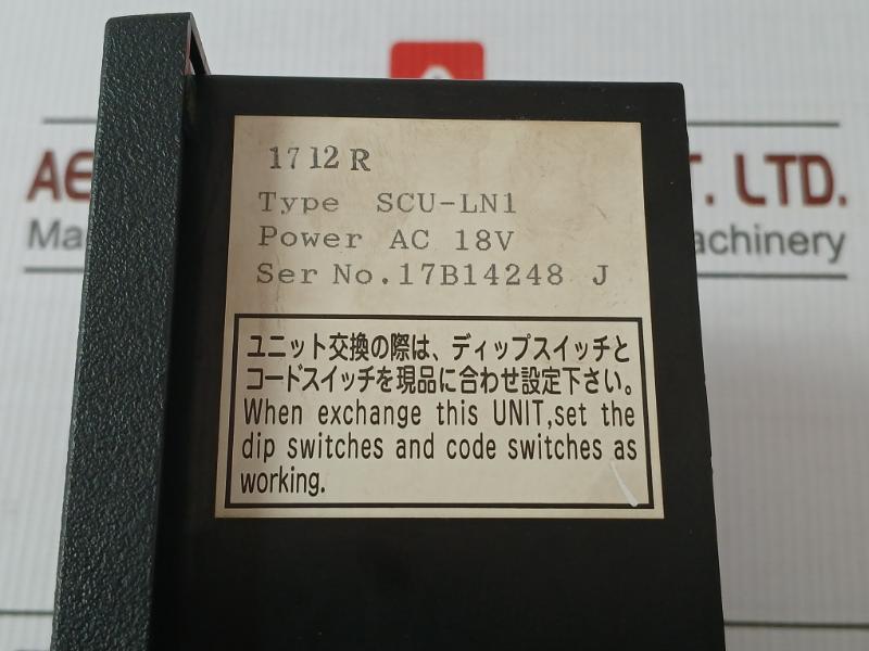 Scu-ln1 Jrcs Starter Control Unit Ac 18V