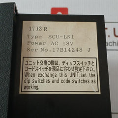 Scu-ln1 Jrcs Starter Control Unit Ac 18V