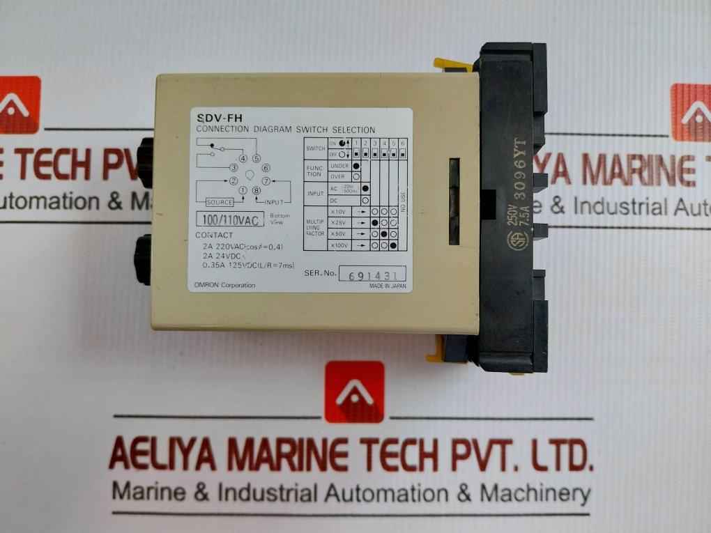 Sdv-fh6 Voltage Sensor 100-110Vac Omron