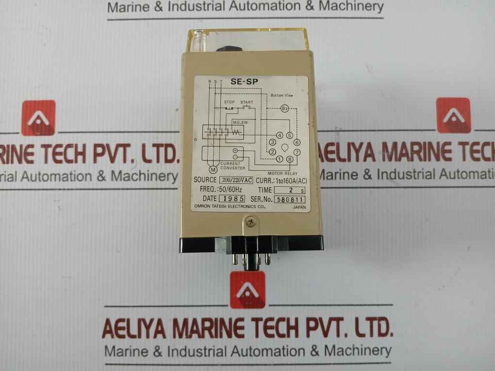 Se-sp2 Motor Protection Relay 1-160A 200/220Vac Omron