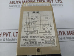 Se-sp2 Motor Protection Relay 1-160A 200/220Vac Omron