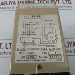Se-sp2 Motor Protection Relay 1-160A 200/220Vac Omron