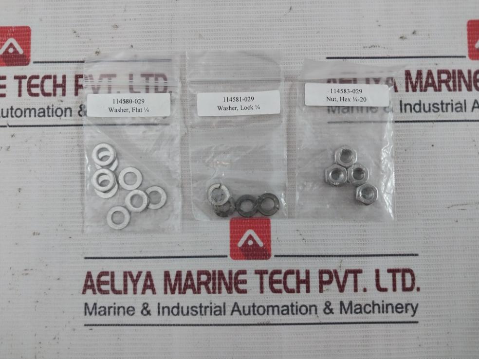 Sea Tel 114580-029 Balance Weight Replace Kit Rev.D Hex1/4-20 Hd1/4-20 X 2