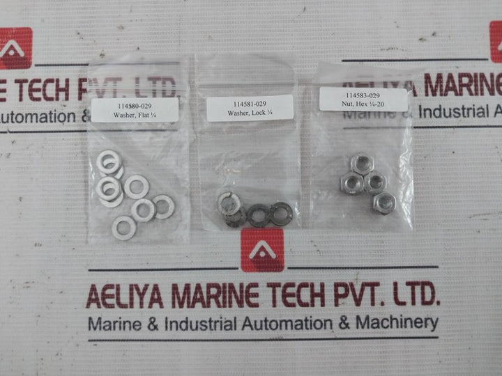 Sea Tel 114580-029 Balance Weight Replace Kit Rev.D Hex1/4-20 Hd1/4-20 X 2