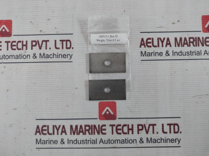Sea Tel 114580-029 Balance Weight Replace Kit Rev.D Hex1/4-20 Hd1/4-20 X 2