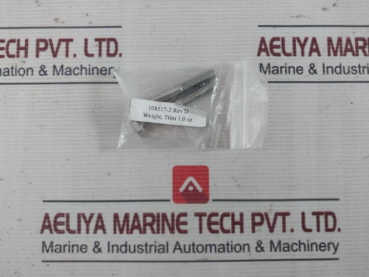 Sea Tel 114580-029 Balance Weight Replace Kit Rev.D Hex1/4-20 Hd1/4-20 X 2