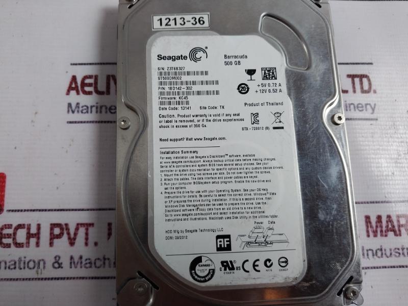 Seagate 1Bd142-302 Barracuda 500 Gb Hdd St500Dm002 Kc45