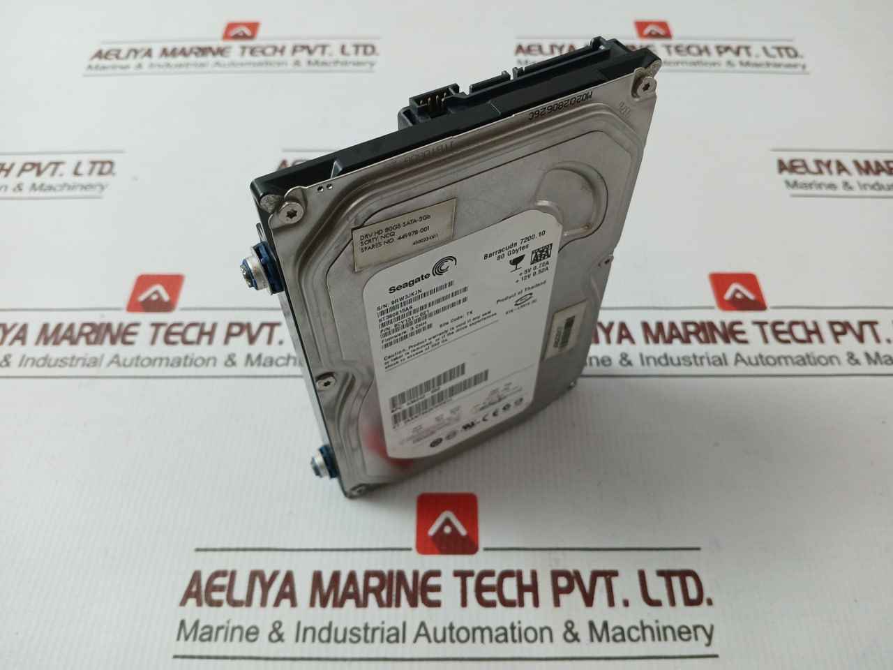 Seagate 9Cy131-021 Hard Disk Drive 80 Gbytes St380815As 12V 0.52A J0822017 94V