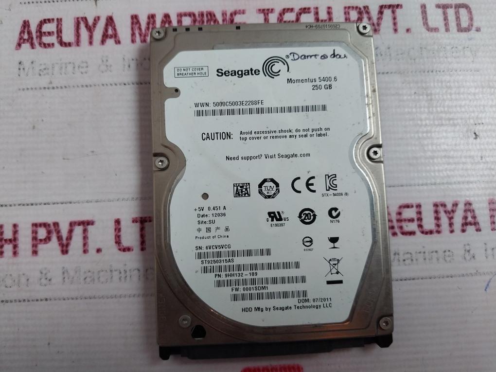 Seagate 9Hh132-189 Hard Drive 250Gb 100591681