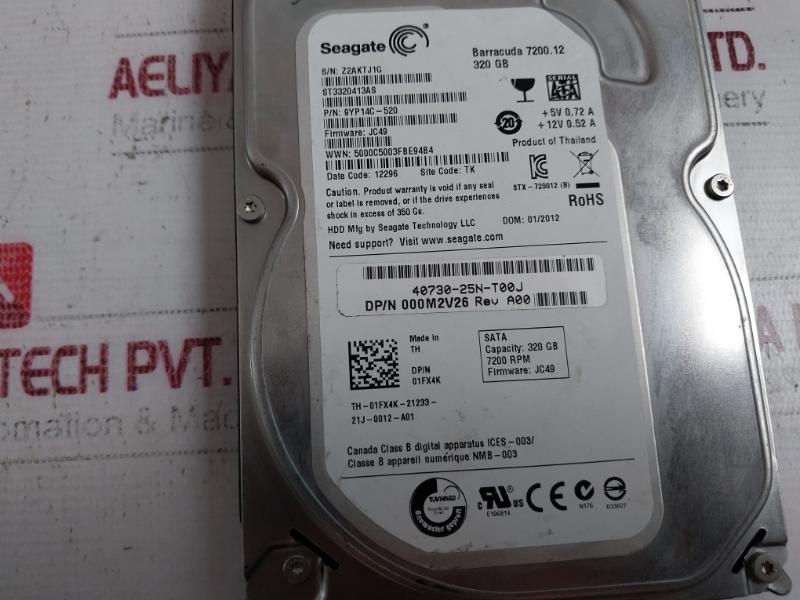 Seagate 9Yp14C-520 Hard Disk Drive Barracuda 7200.12 St3320413As E106814
