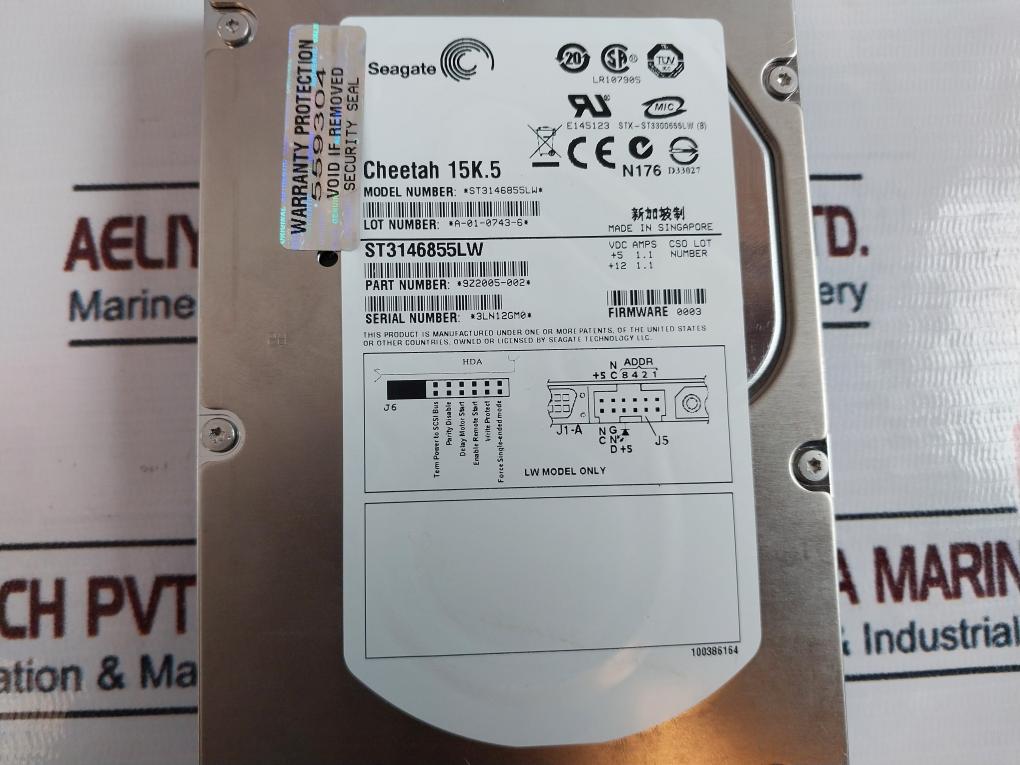 Seagate St3146855Lw Cheetah 15K.5 Hard Drive 9Z2005-002 Rev C