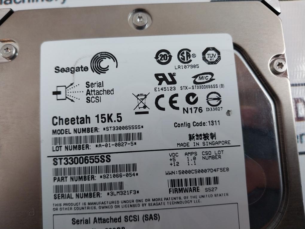 Seagate St3300655Ss Hard Drive 9Z1066-054 Rev B