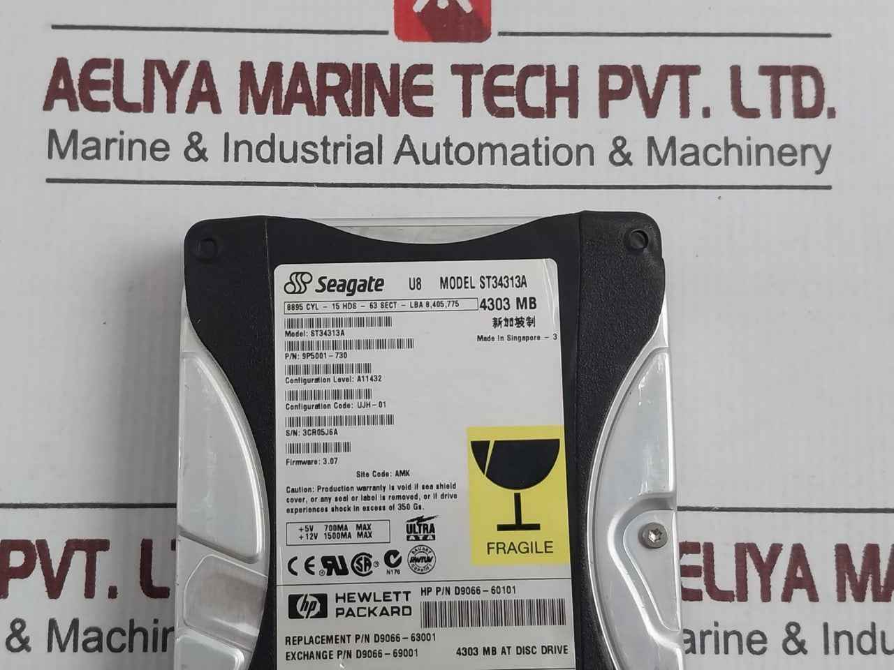 Seagate St34313A 4303 Mb Hard Disc Drive 5V 700Ma Max 9P5001-730