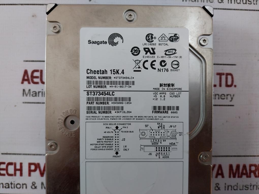 Seagate St373454lc Cheetah 15k.4 Enterprise Disc Drive Rev A 9x5006-105