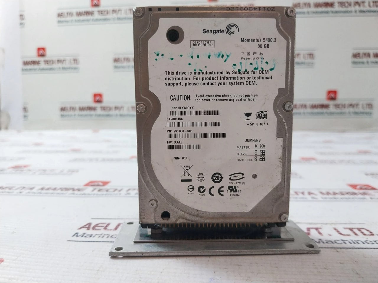 Seagate Momentus 5400.3 9S1038-508 Hard Disk Drive 80Gb