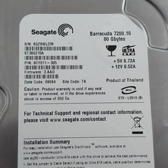 Seagate St380215A Internal Hard Disk Drive 9Cy011-305 80 Gbytes