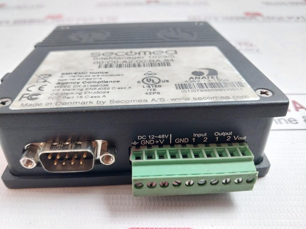 Secomea Se1029 Site Manager 1029/5 Dc 12-48V