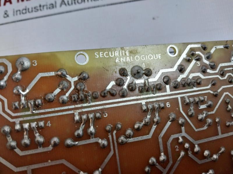 Securite Analogique 07006 Mct Printed Circuit Board 1622D 5-80