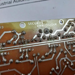 Securite Analogique 07006 Mct Printed Circuit Board 1622D 5-80
