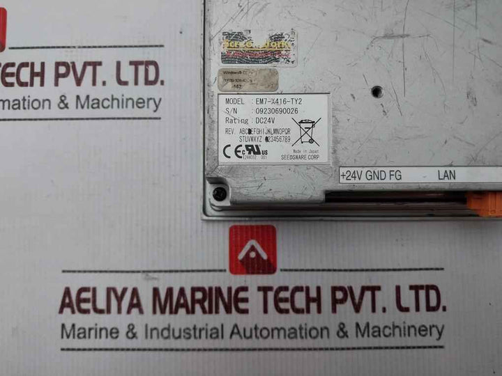Seedsware Em7-x416-ty2 Operator Interface Graphic Display Panel (not Working)