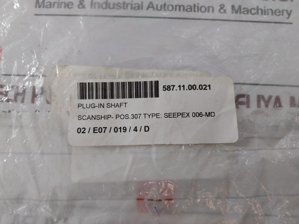 Seepex 006-md Spare Parts Kit Feature Plug-in Shaft