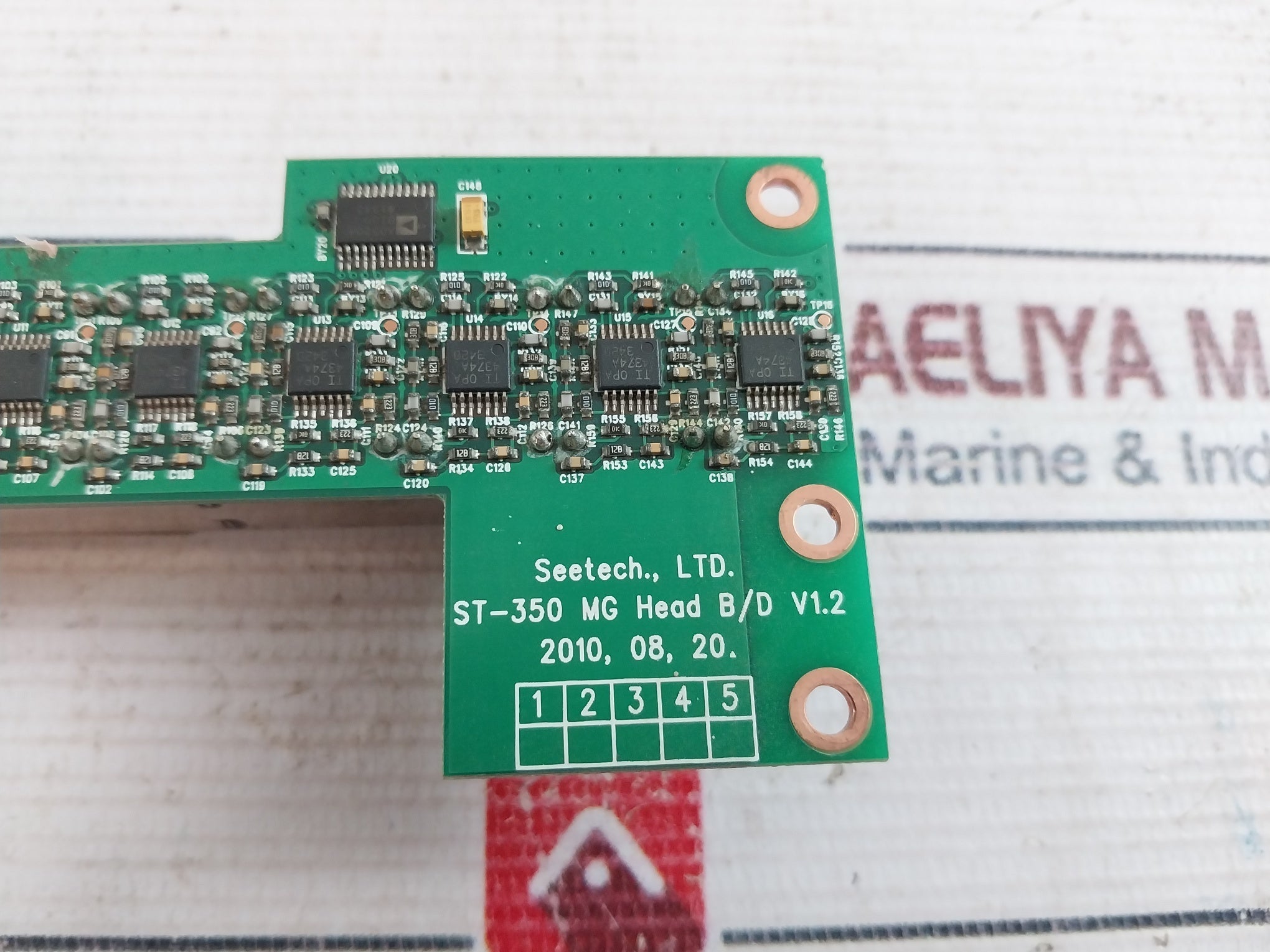 Seetech St-350 Mg Head B/D V1.2 Printed Circuit Board