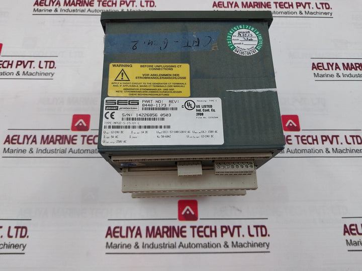 Seg Mpu2-s-i5-u1-l Multifunction Relay 12/24Vdc Rev.F E231544