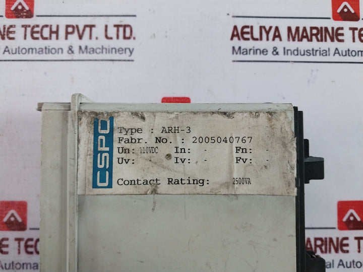 Segc Arh-3 Relay 110vdc 2500va
