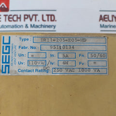 Segc Iri1-205-e05-hd Time Overcurrent Relay