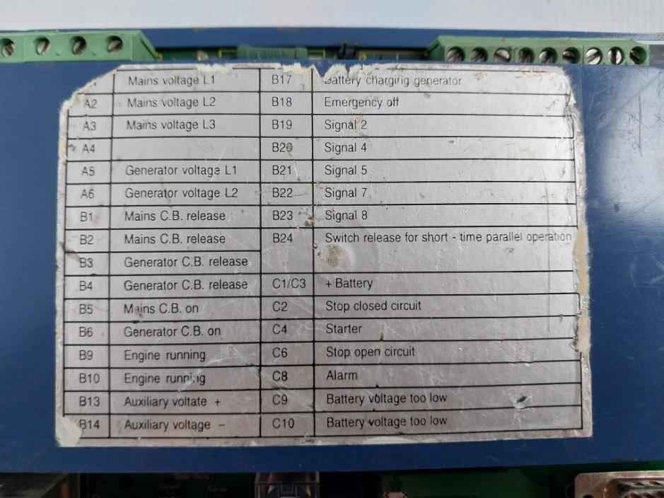 Segc Nb2-1-8 Generator Automatic Controller 230Vac, 16/2A (Not Working)
