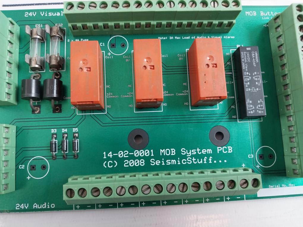 Seismic Stuff 14-02-0001 PCB Card