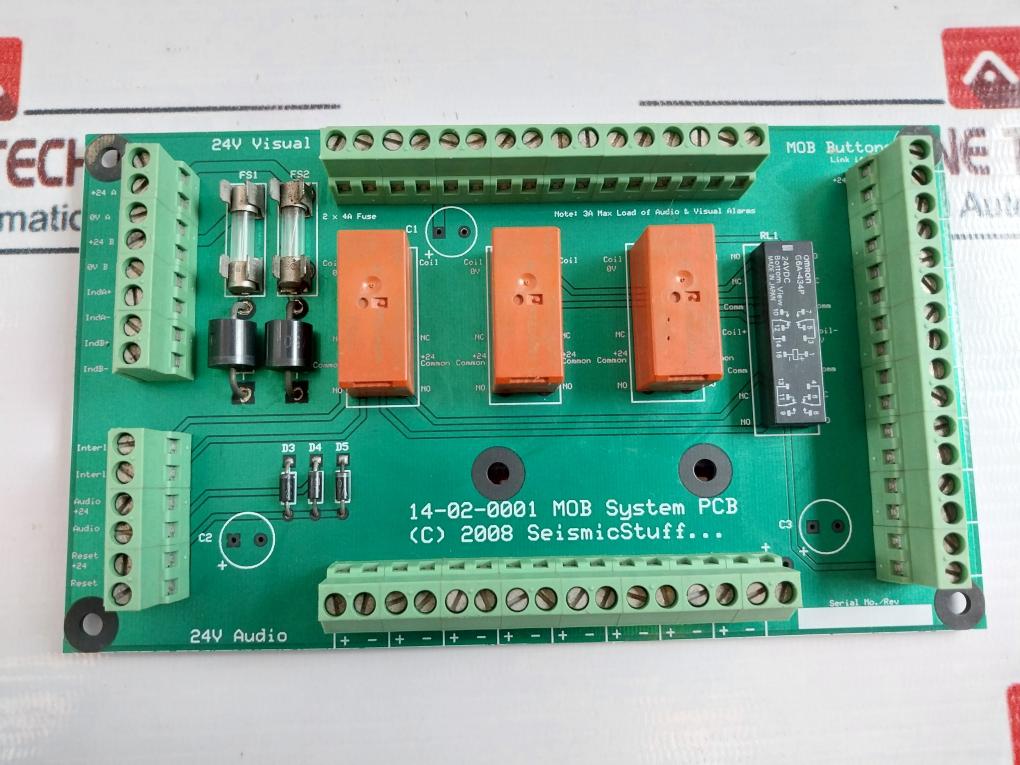 Seismic Stuff 14-02-0001 PCB Card